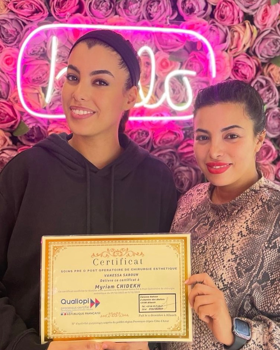 diplômée en soins pré et post opératoires Myriam Chidekh
