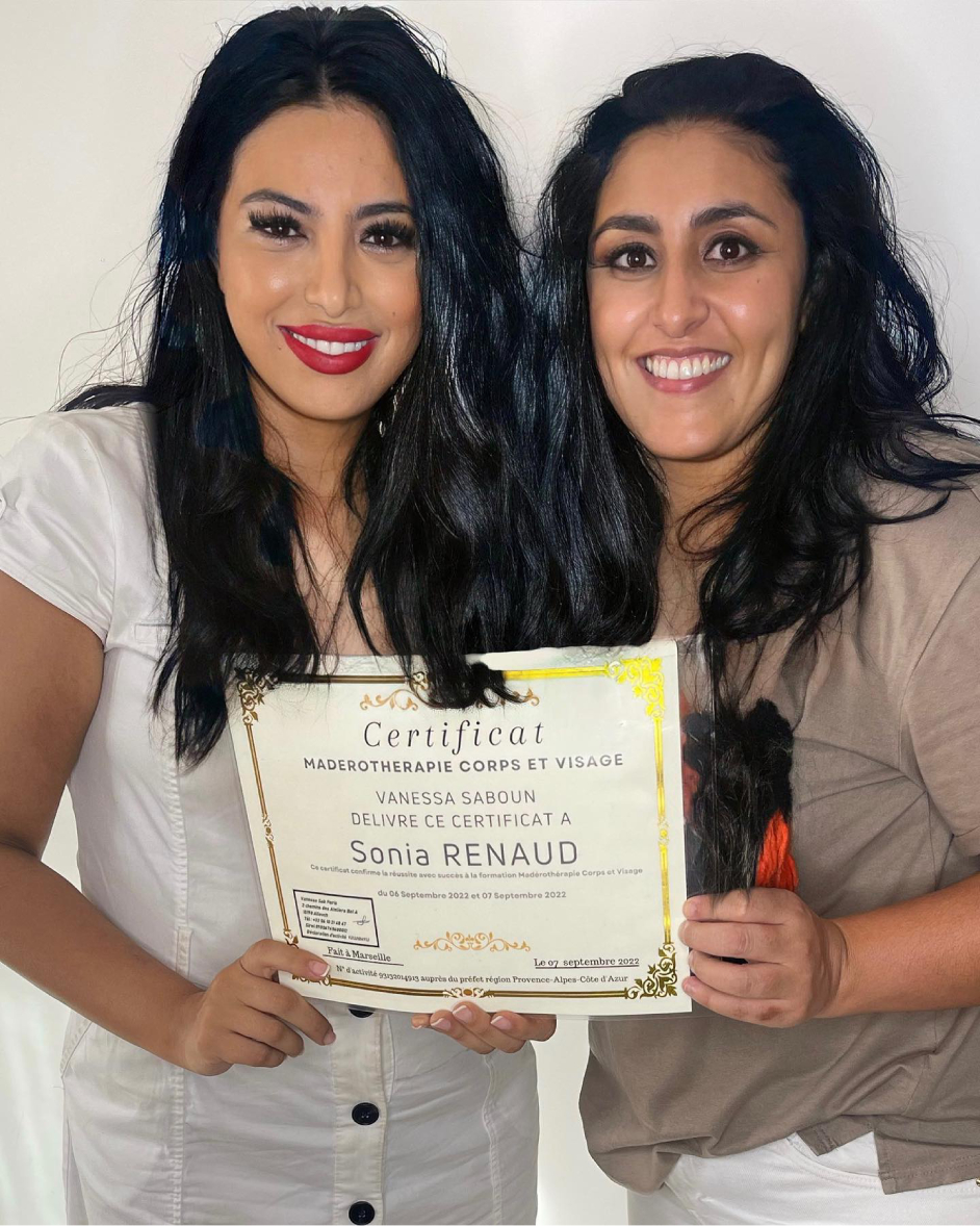 Diplômée en madérothérapie corps et visage Sonia Renaud