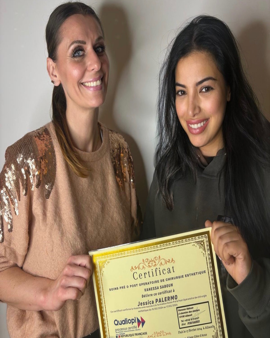 diplômée en soins pré et post opératoires Jessica Palermo