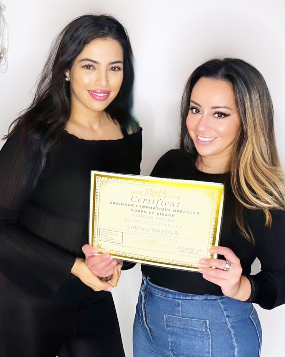 diplômée en drainage lymphatique corps et visage Sabrina Bayour