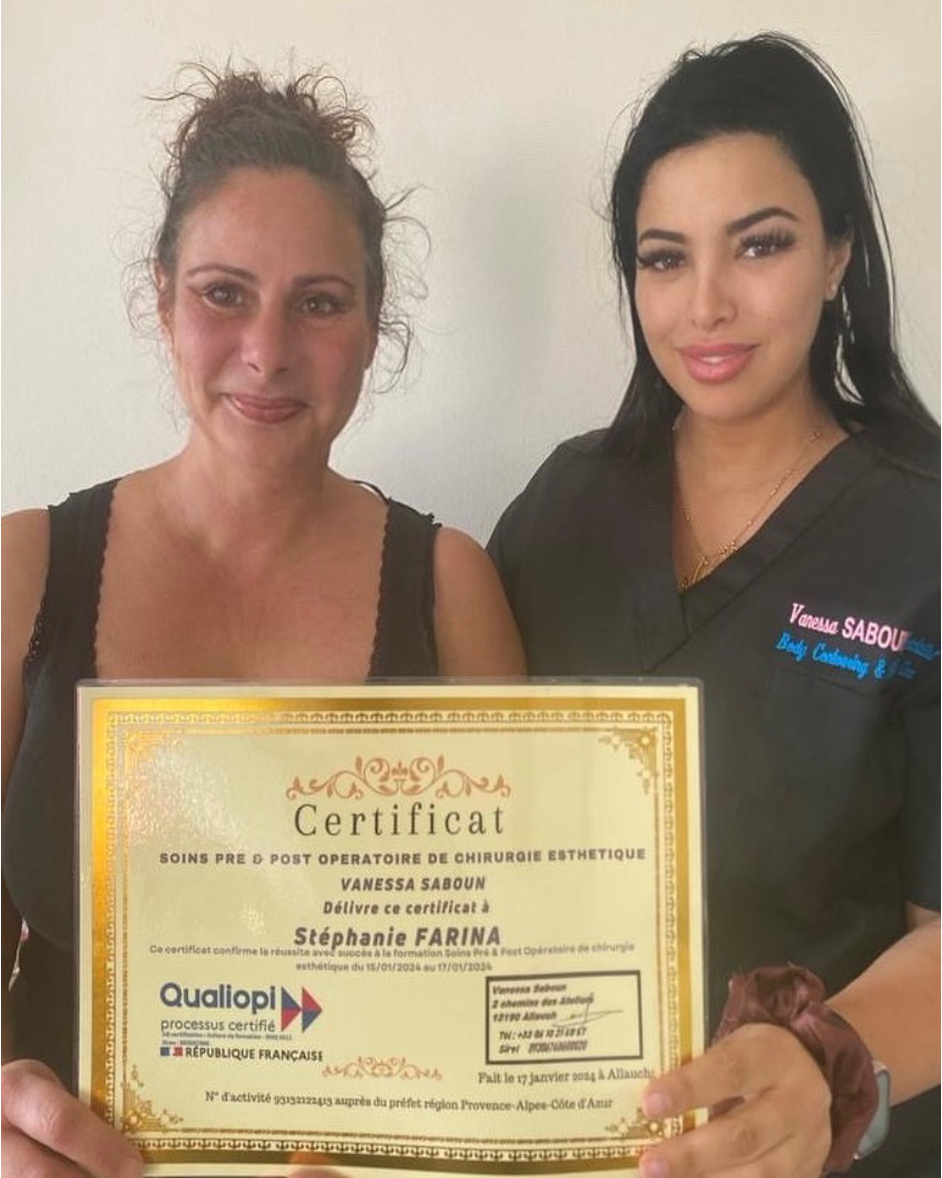 diplômée en soins pré et post opératoires stéphanie farina